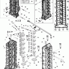 225 VERADO (4-STROKE)(6 CYL.) 0T980000 THRU 1B226999 Головка цилиндров и распредвал
