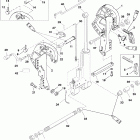 25 (4-STROKE) 0G760300 THRU 0T408999 КРОНШТЕЙН КРЕПЛЕНИЯ К ТРАНЦУ
