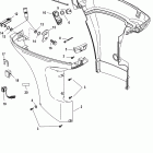 25 (4-STROKE) 0T409000 THRU 1B344298 Нижняя часть колпака