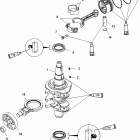 25 (4-STROKE) 0T409000 THRU 1B344298 КОЛЕНЧАТЫЙ ВАЛ