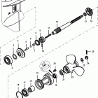 25 EFI (3 CYL.)(4-STROKE) 0R106999 & Up Корпус редуктора, вал гребного винта -1,92: 1 передаточн...