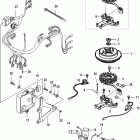 25 EFI (3 CYL.)(4-STROKE) 0R106999 & Up Flywheel, ecu and wiring harness