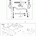 25 H.P. LIGHTNING (3 CYL.) (INTL. ONLY) 0E288000 AND UP Remote control linkage (design i)