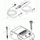 25 H.P. LIGHTNING (3 CYL.) (INTL. ONLY) 0E288000 AND UP Fuel tank & line assembly (6.6 gallon)