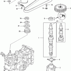 25 Jet EFI (3 CYL.)(4-STROKE) 0R165086 & Up Распредвал / масляный насос