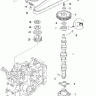 25 SEAPRO (4-STROKE) 0R051710 & Up Распределительный вал и масляный насос