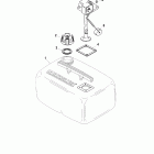 25 SEAPRO (4-STROKE) 0R051710 & Up Топливный бак в сборе (6.6 галлонов)