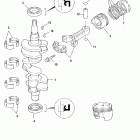 25 SEAPRO (4-STROKE) 0R051710 & Up Коленчатый вал, поршни и шатуны