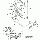 250 (3.0L EFI) 0G760300 THRU 0T408999 Anchor bracket / throttle linkage