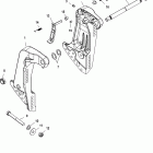 250 (3.0L EFI) 0T801000 THRU 1B417701 Кронштейны крепления к транцу