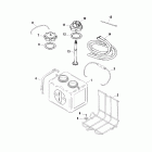 250 (3.0L EFI) 1B417702 THRU 1B504988 Reservoir kit-remote oil(15943a1)