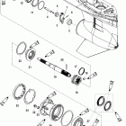 250 (DFI) 3.0L 1B528615 & Up Корпус редуктора, вал гребного винта - стандартное враще...