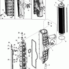 250 VERADO (4-STROKE)(6 CYL.) 0T980000 THRU 1B226999 Охладитель и впускной коллектор