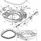 250 VERADO (4-STROKE)(6 CYL.) 1B381712 THRU 1B517433 Mount cradle