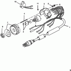 250XB (3.0L EFI) 0G980600 THRU 0T800999 Key switch assembly