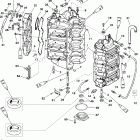 250XB (3.0L EFI) 0G980600 THRU 0T800999 Cylinder block and end cap