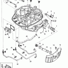 275 VERADO (4-STROKE)(6 CYL.) 0T980000 THRU 1B226999 Adaptor plate hose routings