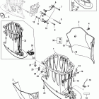 275 VERADO (4-STROKE)(6 CYL.) 1B381712 THRU 1B517433 Корпус вертикального вала