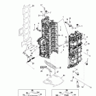 275 VERADO (4-STROKE)(6 CYL.) 1B517434 & Up БЛОК ЦИЛИНДРОВ