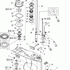 3.0L EFI SEAPRO 0T409000 THRU 0T800999 Корпус редуктора, вертикальный вал