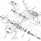 30 (2 CYL.) 0G055314 THRU 0G760299 Gear housing (propeller shaft)(2.00:1 gear ratio)