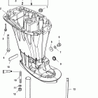 30 EFI (3 CYL.)(4-STROKE) 0T409000 THRU 1B226999 Корпус вертикального вала