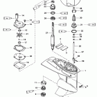 30 JET  (3 CYL.) 0G590000 THRU 0G760299 Gear housing (drive shaft)(1.83:1 gear ratio)