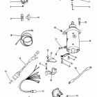 35 (2 CYL.) 209608 AND UP Starter motor, rectifier and wiring harness (electric on...