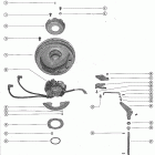 350 1571114 THRU 1812753 Flywheel assembly and throttle control linkage