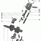 350 1571114 THRU 1812753 Crankshaft, piston and connecting rod assembly