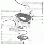 350 1960827 THRU 2874703 Bottom cowl and exhaust plate assembly