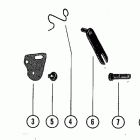 40 (1 CYL.) 2498136 THRU 3296136 Carburetor choke linkage (39)