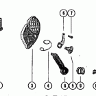 40 (1 CYL.) 2498136 THRU 3296136 Carburetor choke linkage (40)