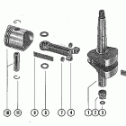 40 (1 CYL.) 3305152 THRU 7045757 Crankshaft, piston and connecting rod assembly