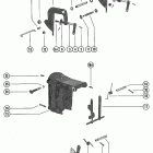 40 (2 CYL. PRODUCT OF USA) 5589202 THRU 5595531 Зажим и поворотный кронштейн в сборе