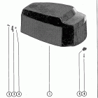 40 (2 CYL. PRODUCT OF USA) 5589202 THRU 5595531 Верхняя часть колпака