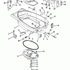 40 (2 CYL.) 7144763 AND UP Bottom cowl and exhaust plate