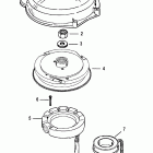 40 (3 CYL.) 0G760300 THRU 0T979999 Flywheel and stator(electric)
