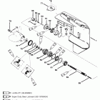 40 (4 CYL.) 0C159200 AND UP Gear housing (prop shaft)