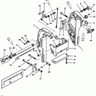 40 (4 CYL.) 0C159200 AND UP Transom bracket (s / n d181999 & below)