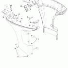 40 (4-STROKE) 0G231123 THRU 0G760299 Нижняя часть колпака