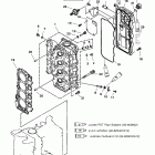 40 (4-STROKE) 0G231123 THRU 0G760299 ГОЛОВКА ЦИЛИНДРА
