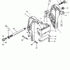 40 (4-STROKE) 0G231123 THRU 0G760299 Transom bracket (bigfoot)