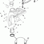 40 (4-STROKE) 0G760300 THRU 0T408999 ПОВОРОТНЫЙ КРОНШТЕЙН