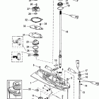 40 EFI (3 CYL.)(4-STROKE) 1B227000 THRU 1B344398 Gear housing(driveshaft-long-2:1 gear ratio)