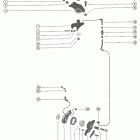 402, 40 (2 CYL.) 7112423 THRU 7144762 Throttle control linkage and spark advance