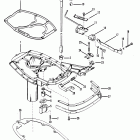 45 (4 CYL.) 7143688 THRU 0A719280 Exhaust plate and shift linkage