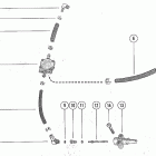 45, 4.5 (1 CYL.) 7045758 THRU 7147237 Fuel pump and fuel line assembly (serial group #15)