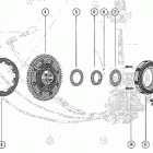 450 (4 CYL.) 1476510 THRU 1531568 Маховик и статор