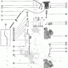 450 (4 CYL.) 1476510 THRU 1531568 Caburetor linkage and choke solenoid